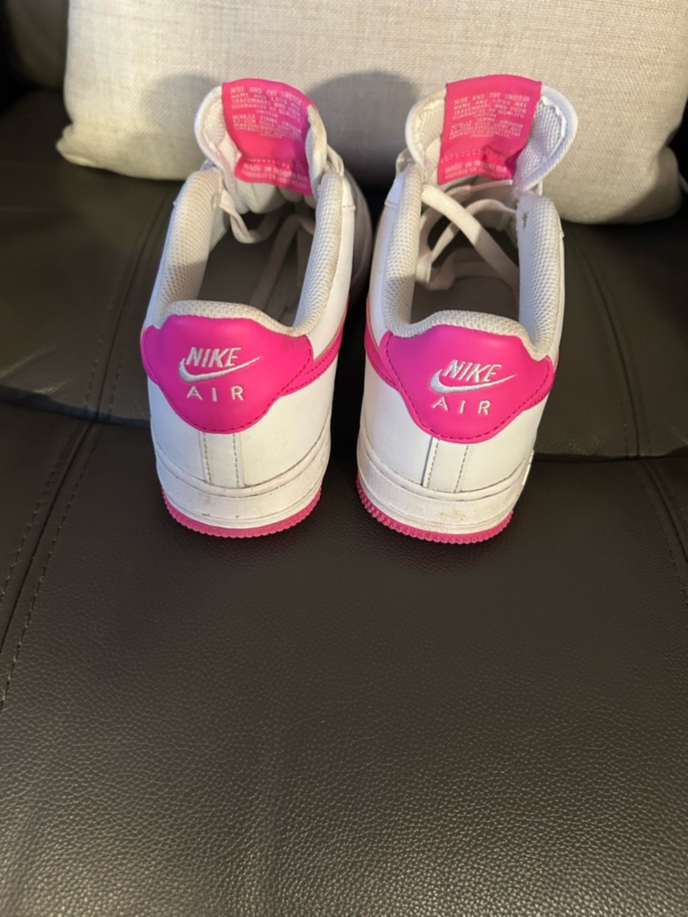 Nike Kids' Air Force 1 Low - White/Pink - Picture 3 of 5